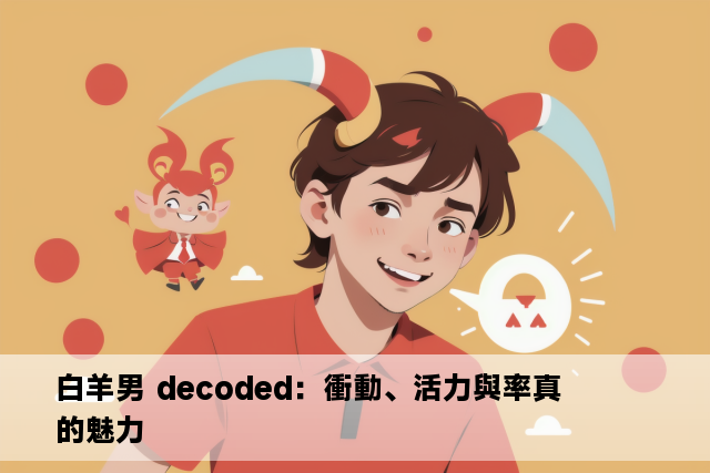 白羊男 decoded：衝動、活力與率真的魅力